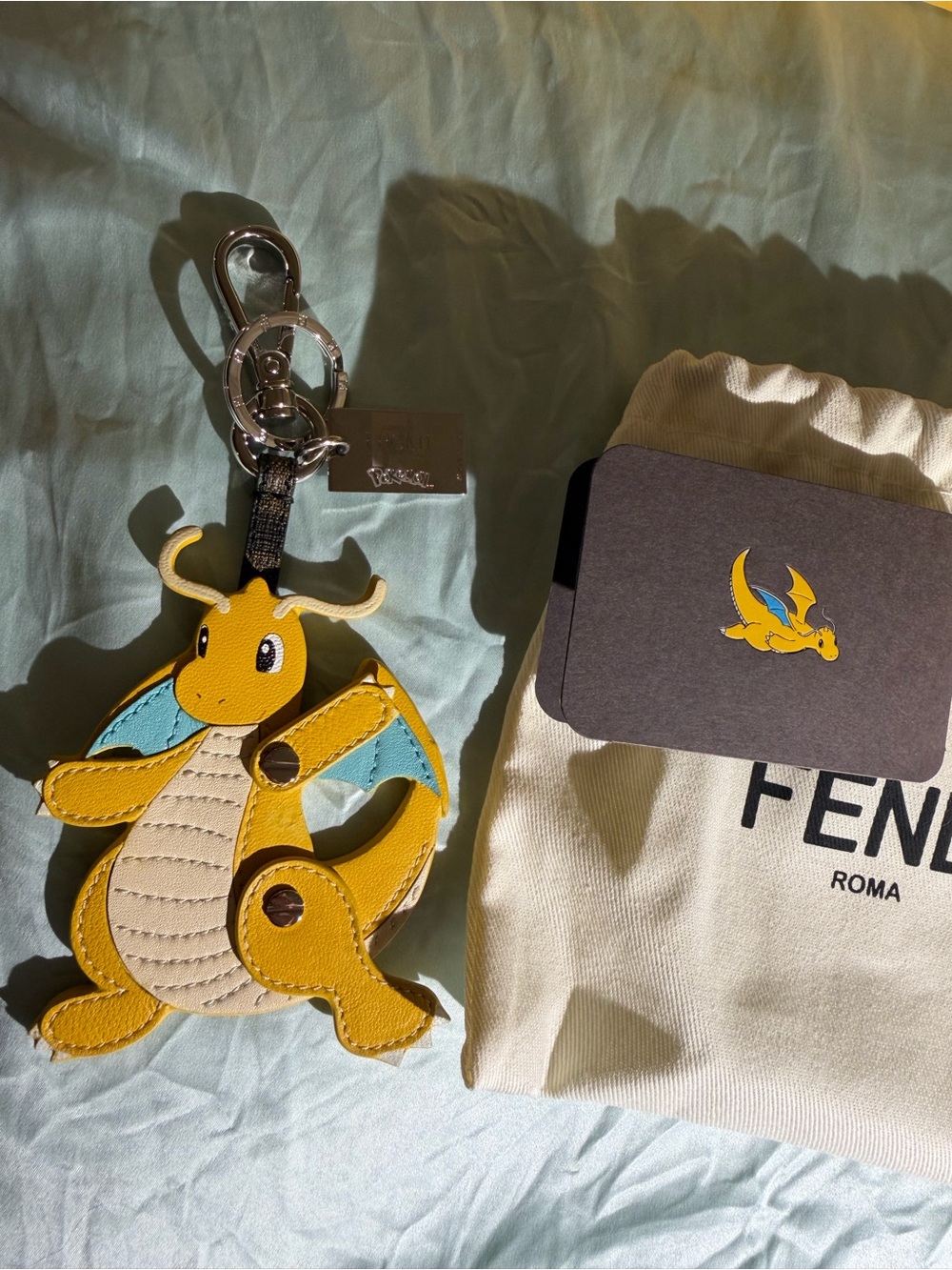 NWOT Fendi X Frgmt X Pokemon Leather Bag Charm/Keyring
